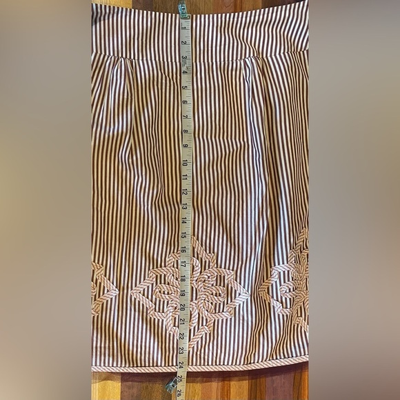 AT Loft Striped Midi A-Line Skirt, size 12 - Picture 7 of 7